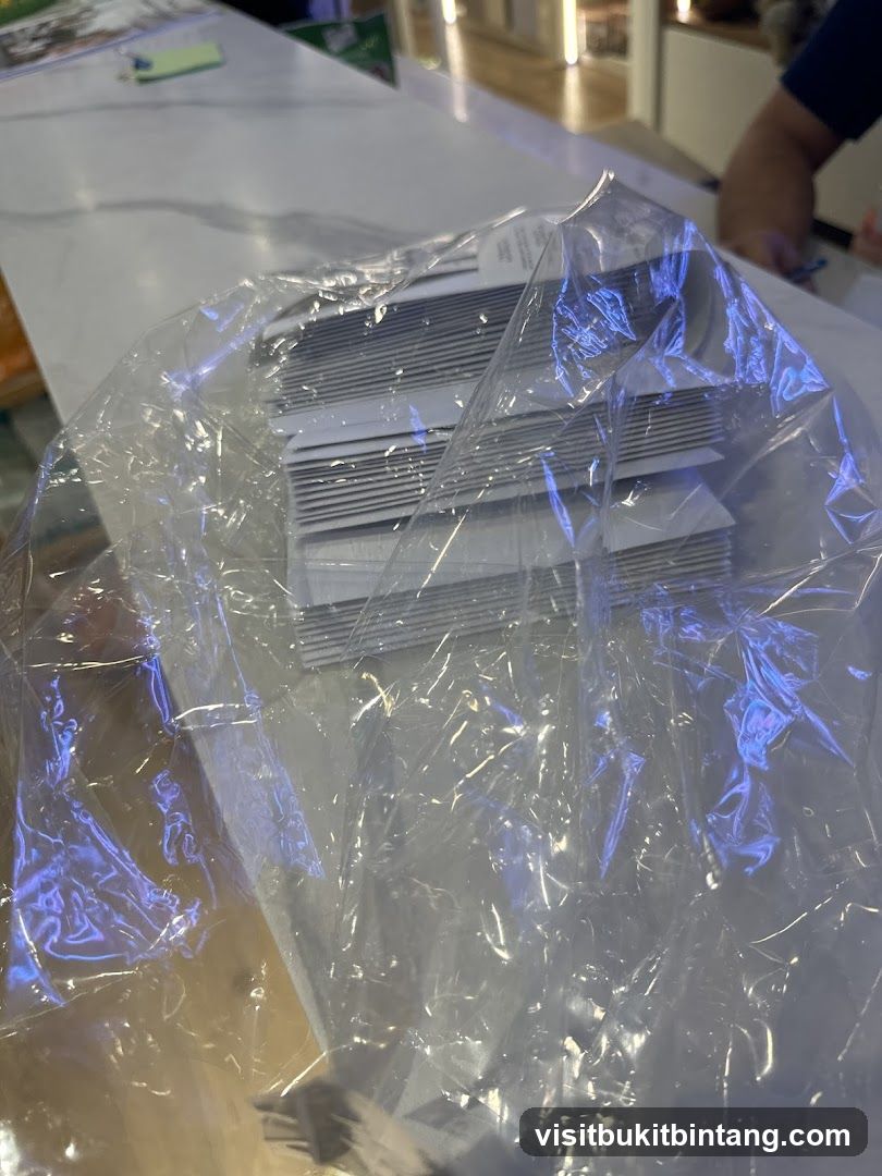 Stack of Cards in Plastic Wrap