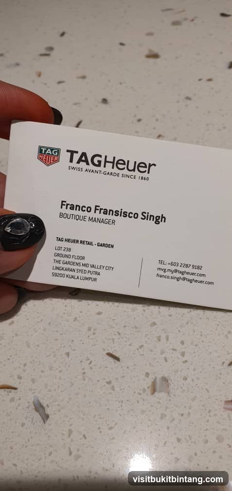 TAG Heuer Business Card