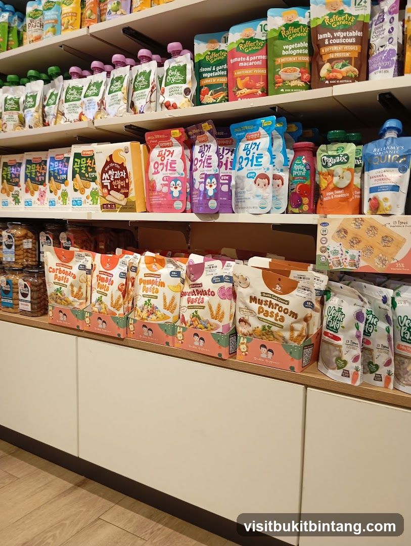 Baby Food Products on Shelves