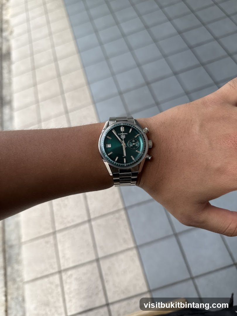 Watch on wrist