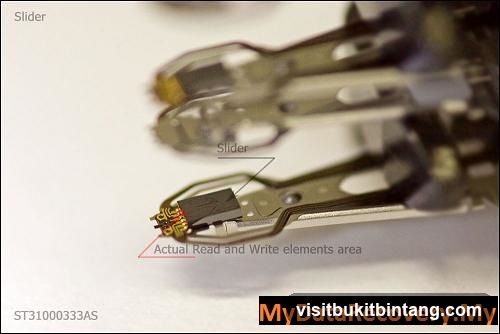 Hard Drive Read/Write Head Detail