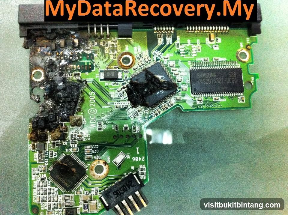 Damaged Circuit Board