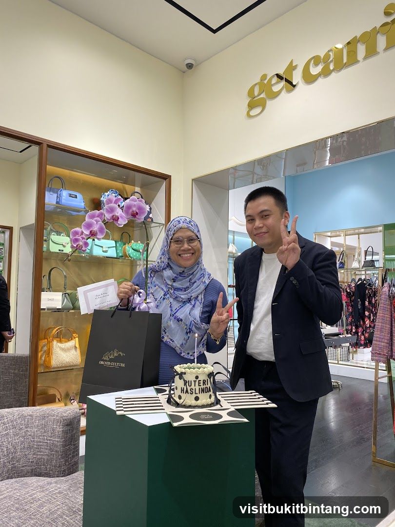 Birthday Celebration in a Store