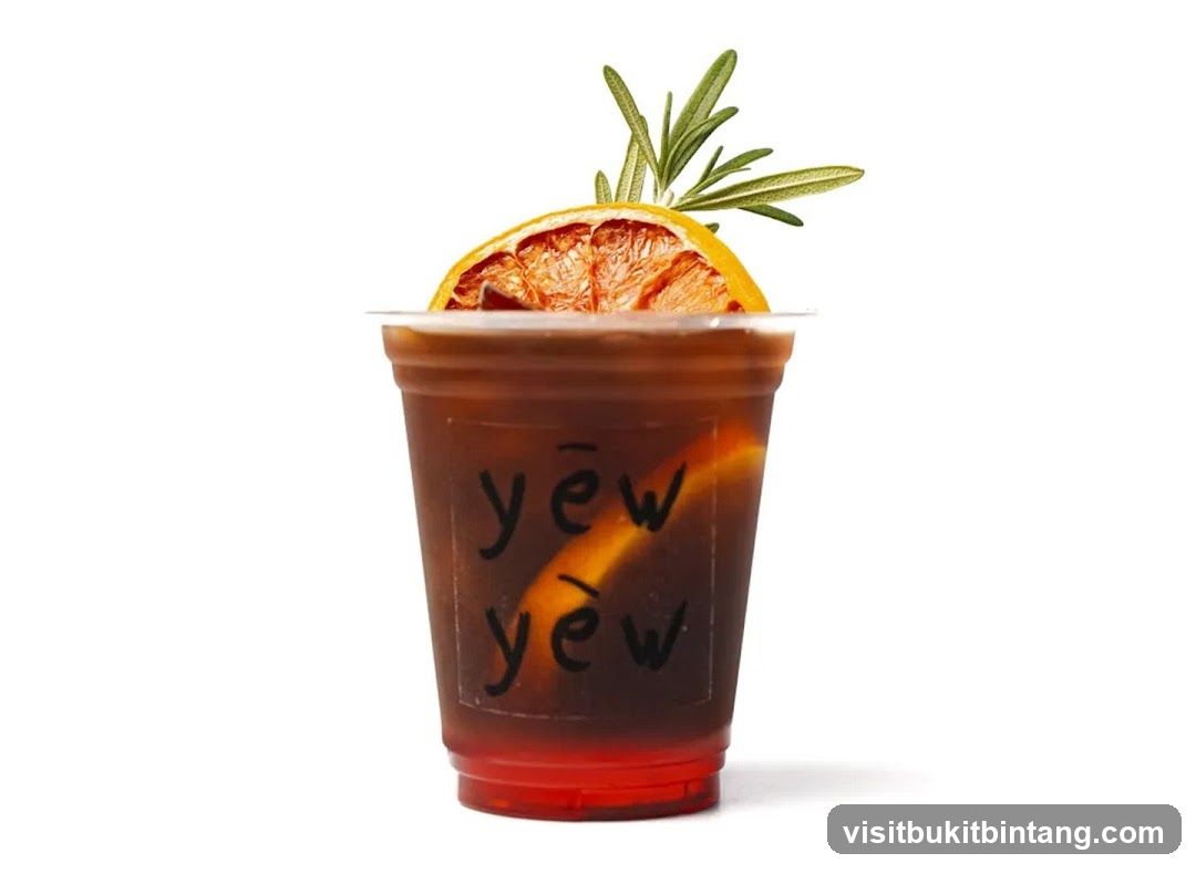 Iced Coffee with Orange and Rosemary