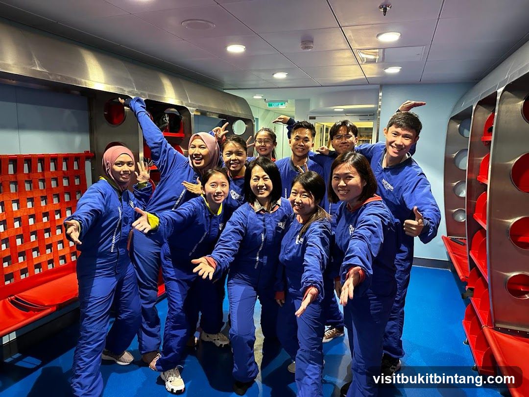 Group in blue jumpsuits