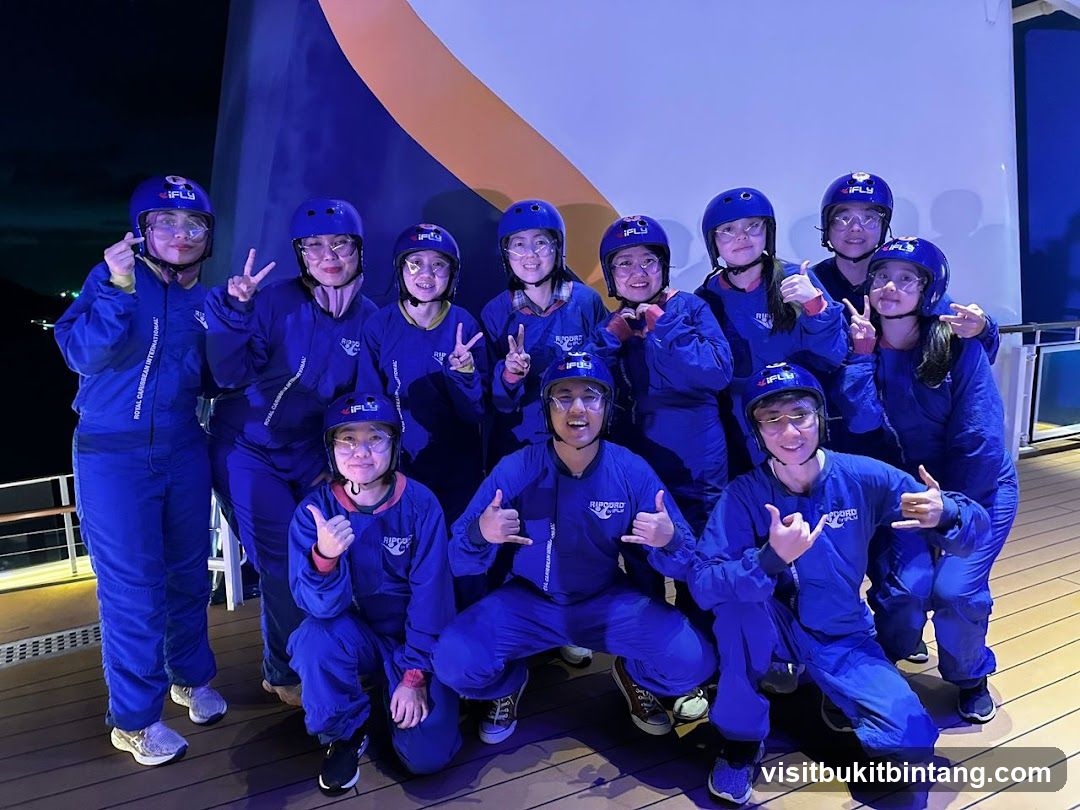 Group in iFLY jumpsuits