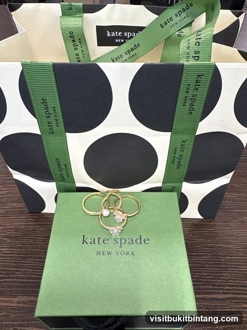 Kate Spade Rings and Shopping Bag