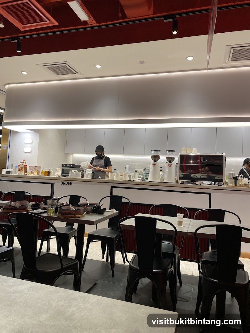 Cafe Interior with Barista