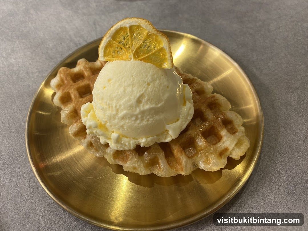 Waffle with Ice Cream