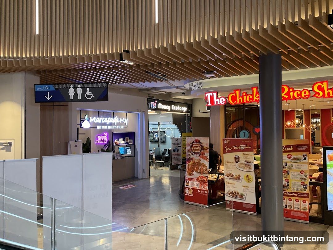 Mall Interior with Shops