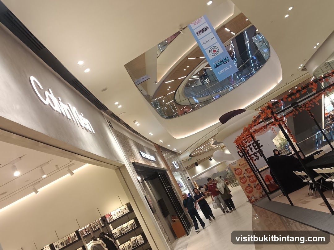 Calvin Klein Storefront and Mall Interior