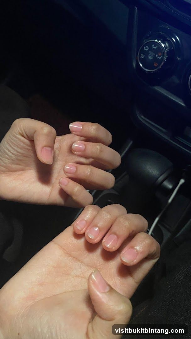 Freshly manicured nails