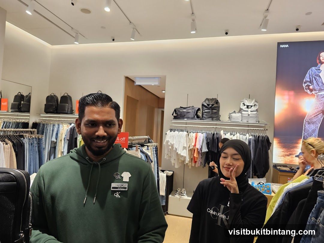People in a clothing store