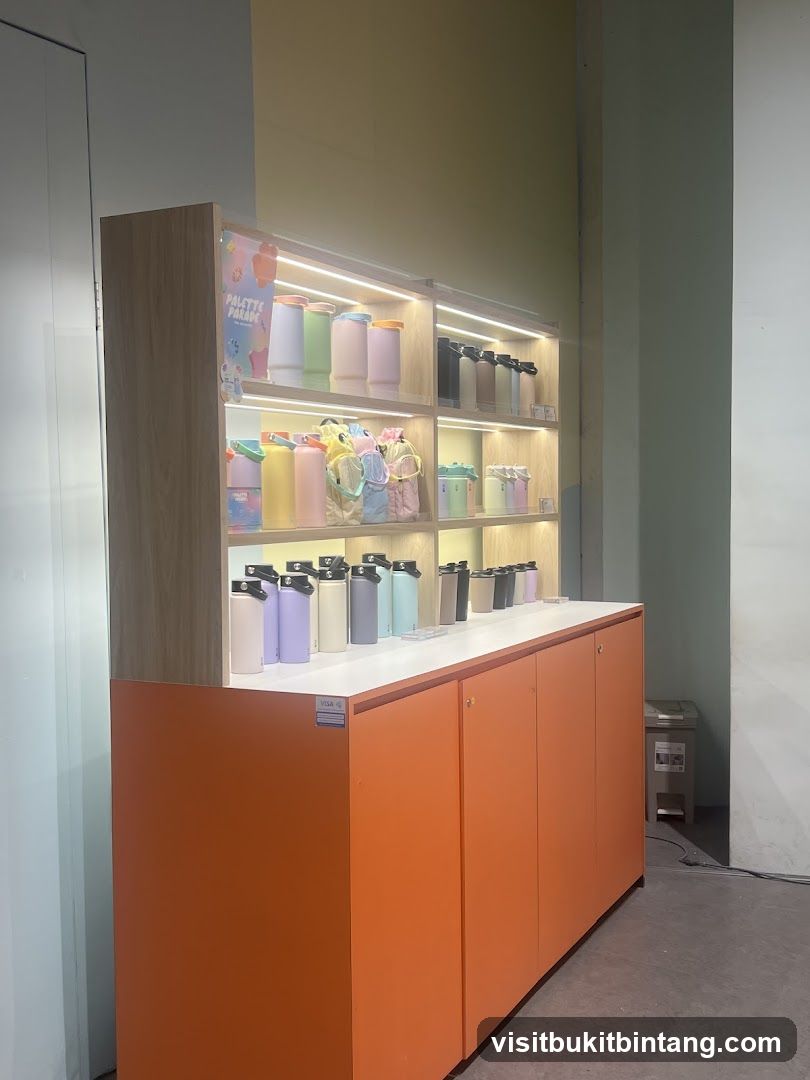 Display of Water Bottles