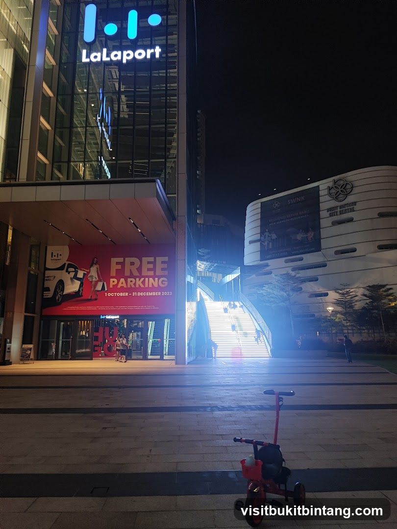 LaPort Building Entrance at Night
