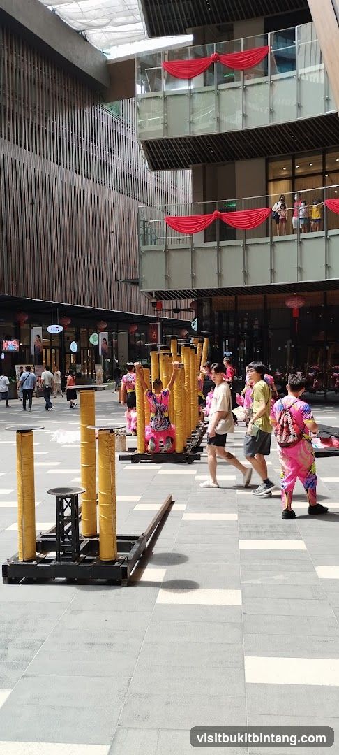 Performers in colorful costumes