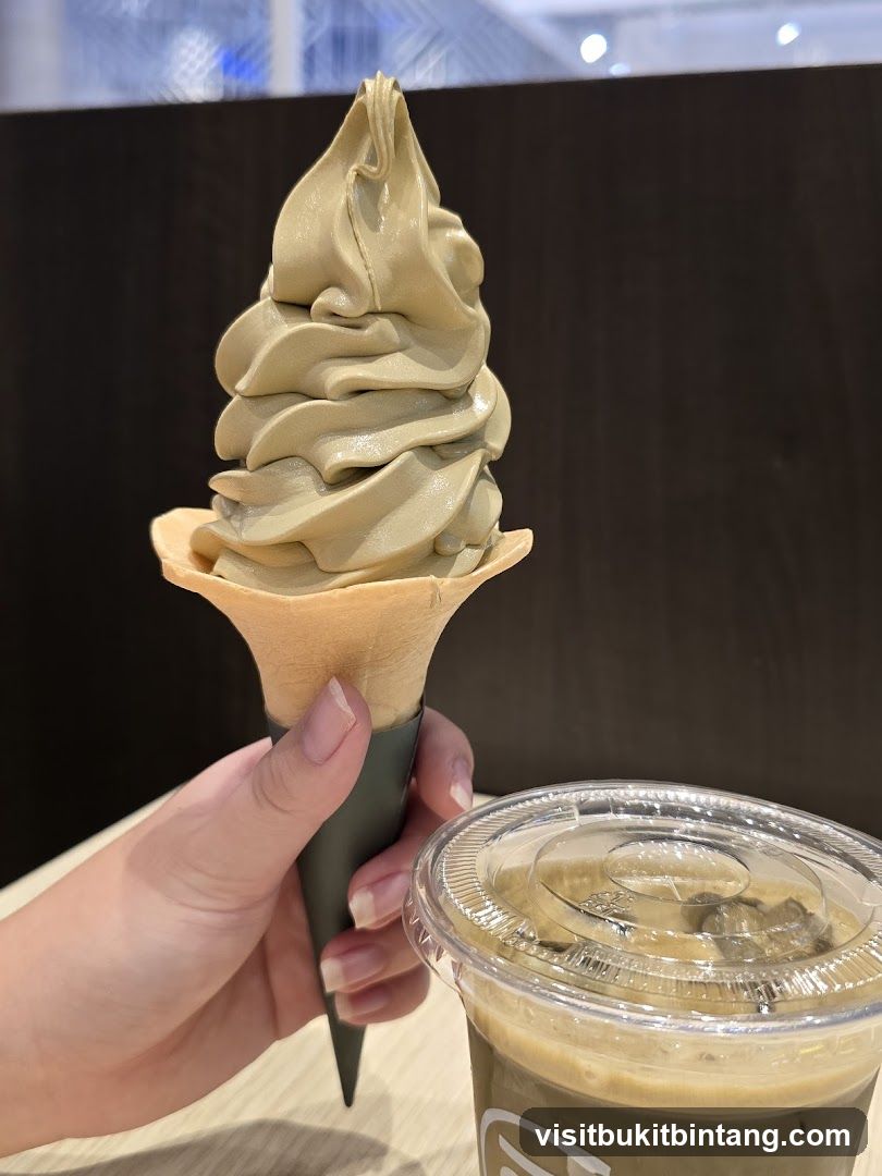 Soft Serve Ice Cream and Coffee