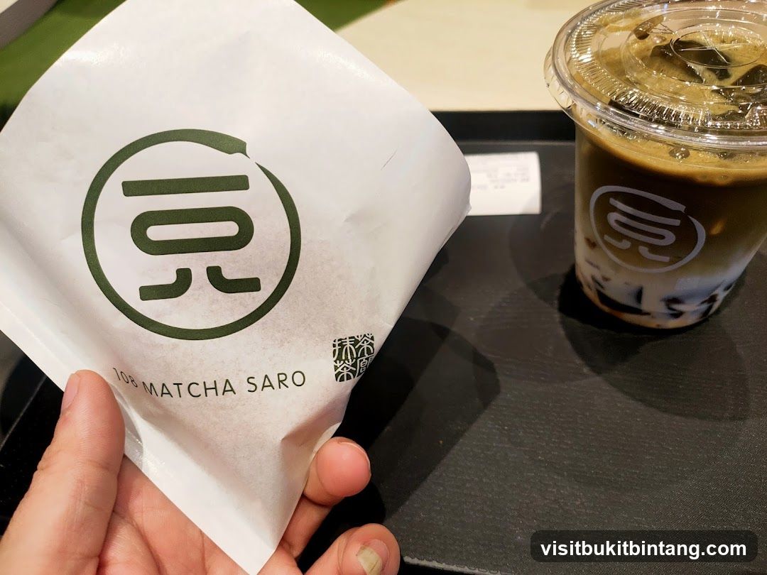 Matcha Drink and Pastry