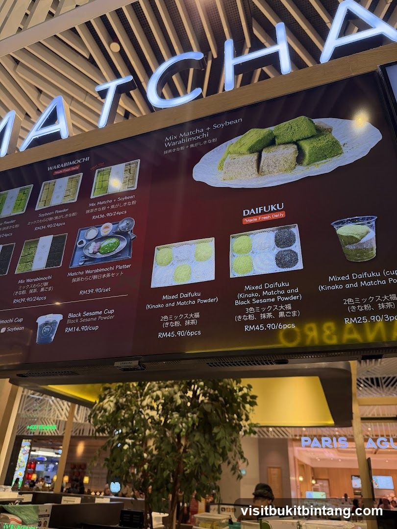 Matcha Menu