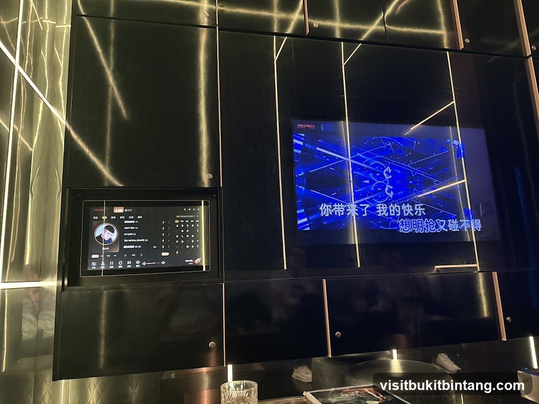 Karaoke Screen and Touchscreen Interface