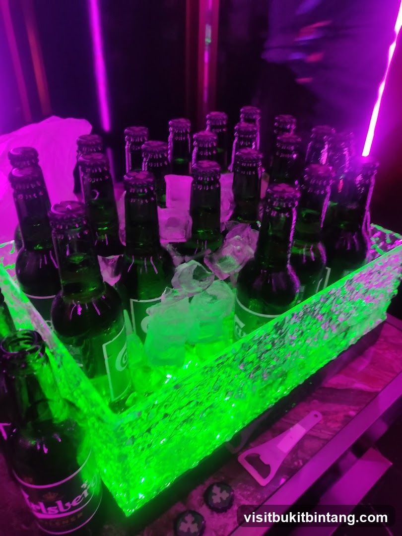 Bottles of Beer in Ice Bucket