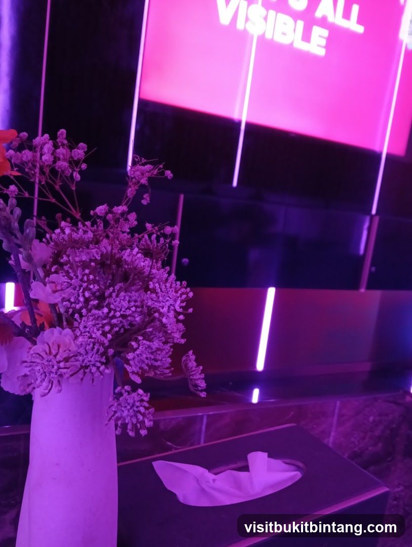 Flowers and Tissue Box