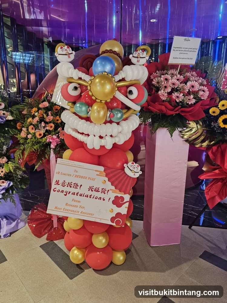 Lion Dance Balloon Decoration