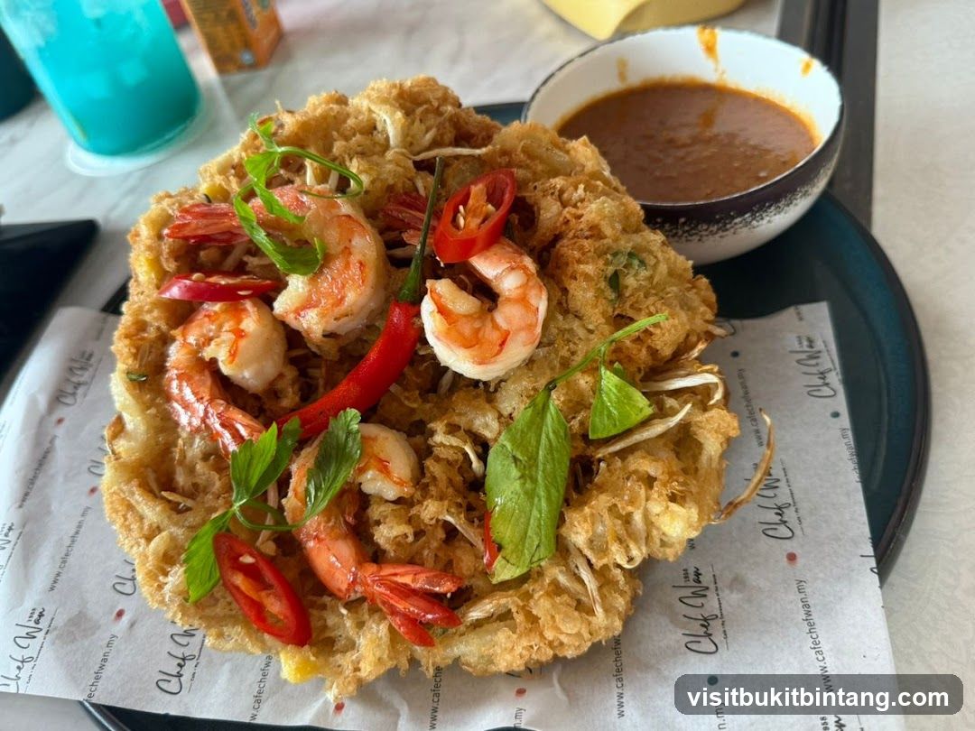 Crispy Shrimp Fritter with Peanut Sauce