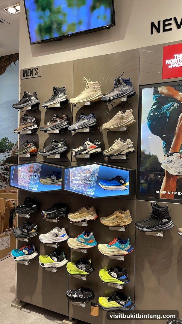 The North Face Shoes Display