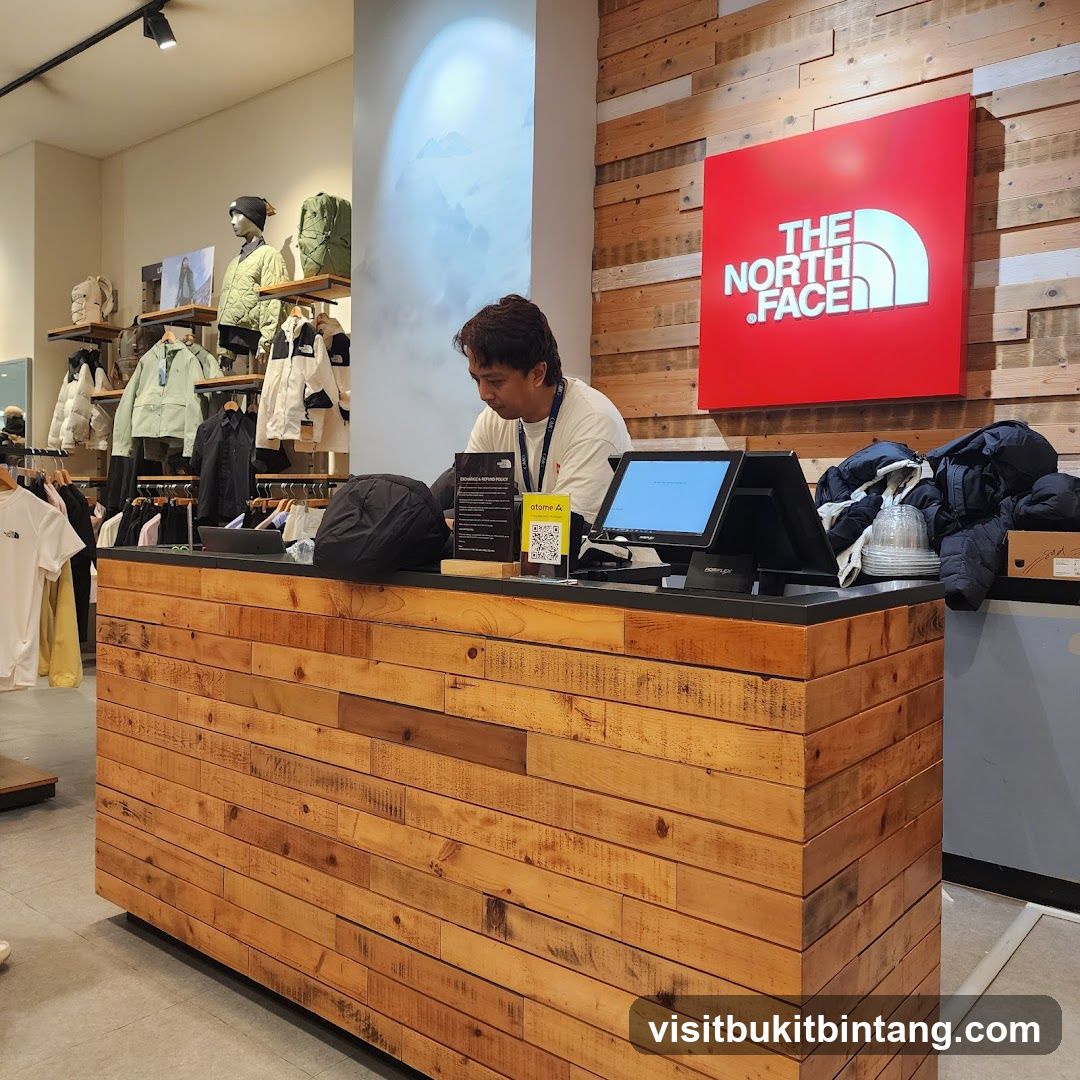 The North Face Store Counter