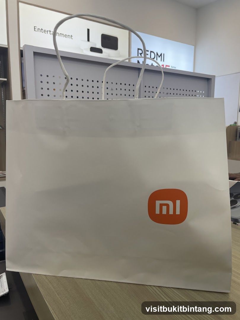 Shopping Bag with Xiaomi Logo