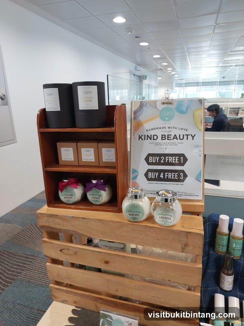 Claire Kind Beauty Display