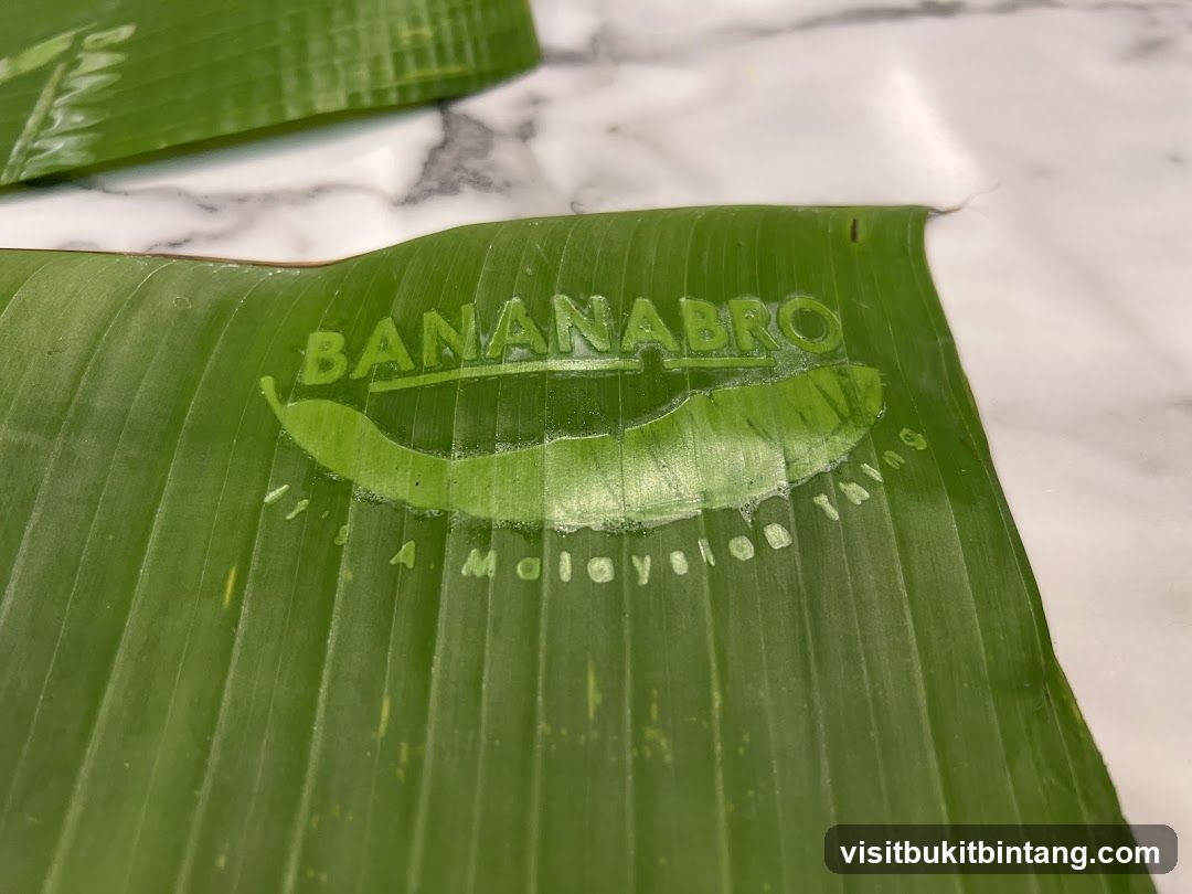 BananaBro Logo on Banana Leaf