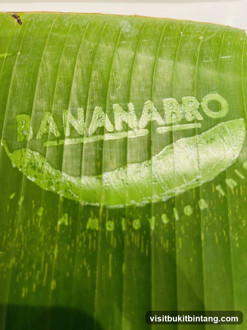 Banana leaf with logo