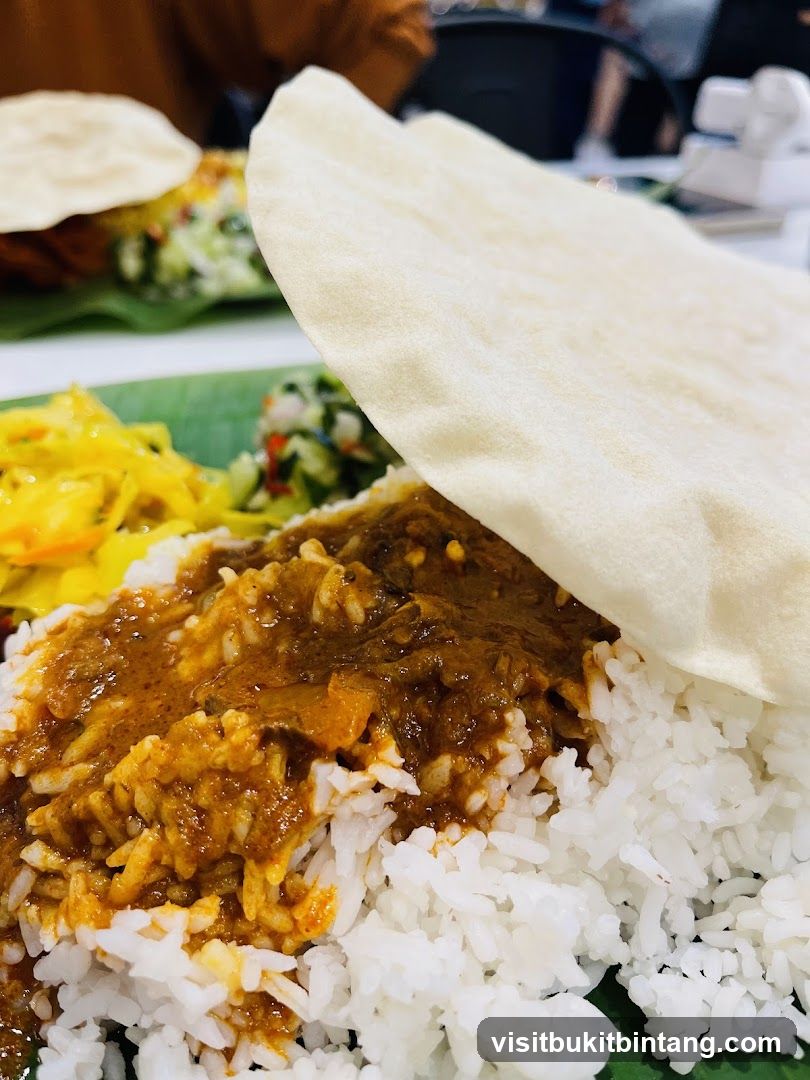 Indian Meal with Rice and Curry