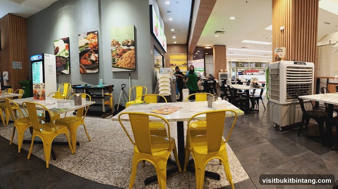 Restaurant Interior with Yellow Chairs