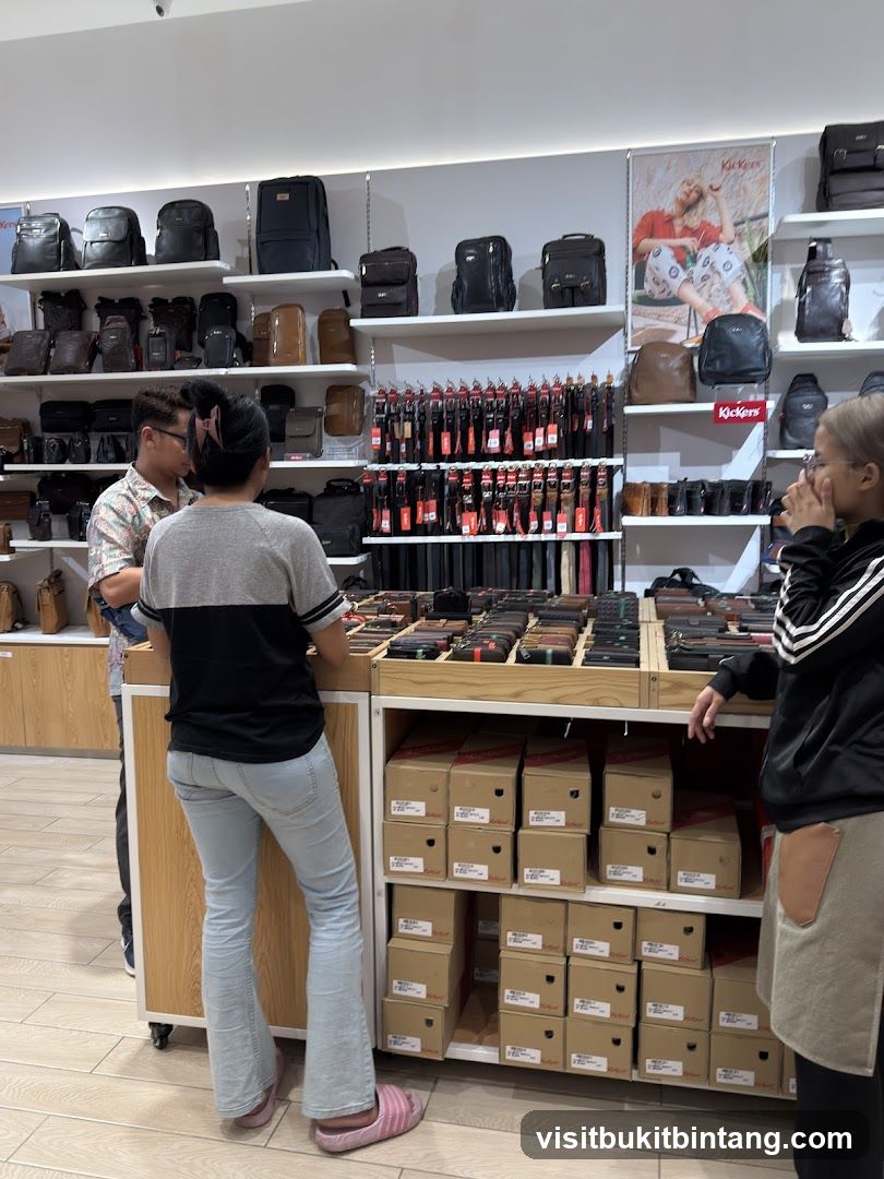 Store Interior with Bags and Wallets