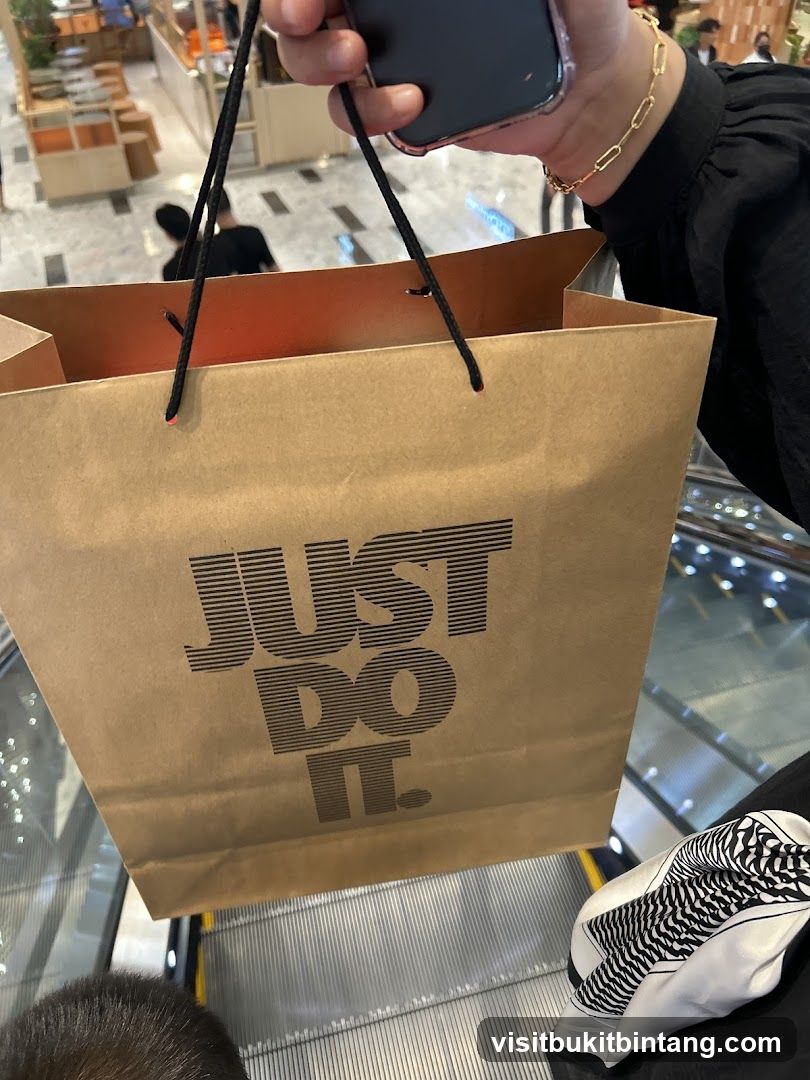 Shopping Bag with Nike Logo