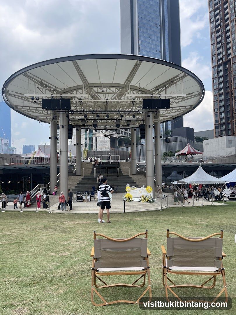 Outdoor Stage and Seating Area