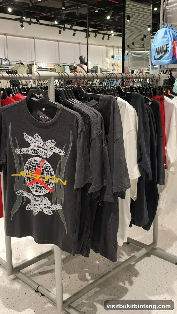 T-shirts on display