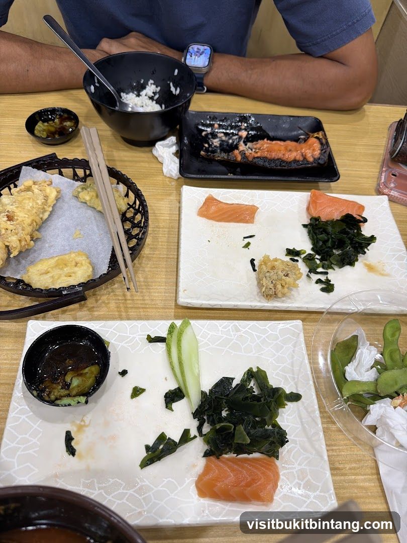 Table with Japanese Food