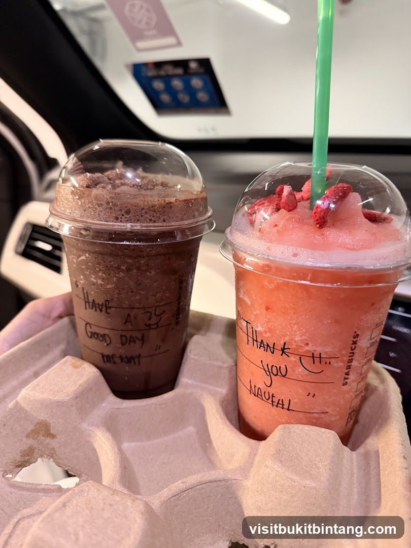 Two Frappuccinos in a Carrier