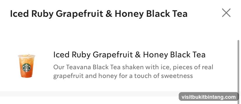 Iced Ruby Grapefruit & Honey Black Tea