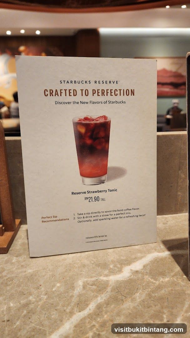 Starbucks Reserve Crafted to Perfection Advertisement