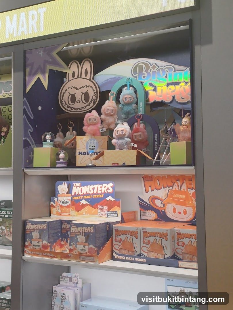 Display of collectible toys