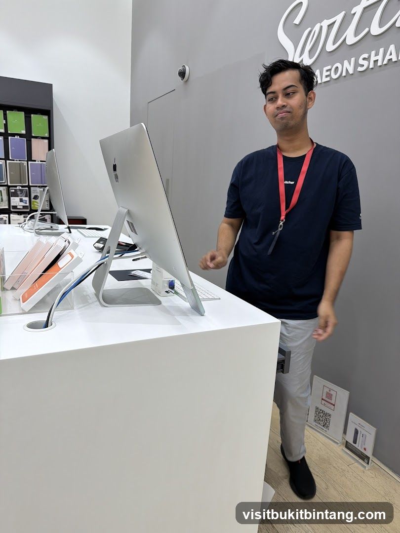 Store Interior with Employee