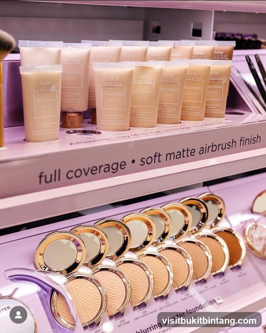 Tarte Amazonian Clay Foundation Display