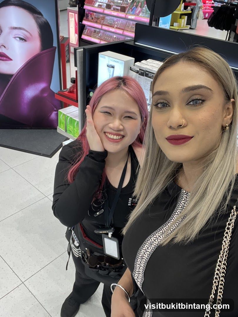 Two Women in a Cosmetics Store