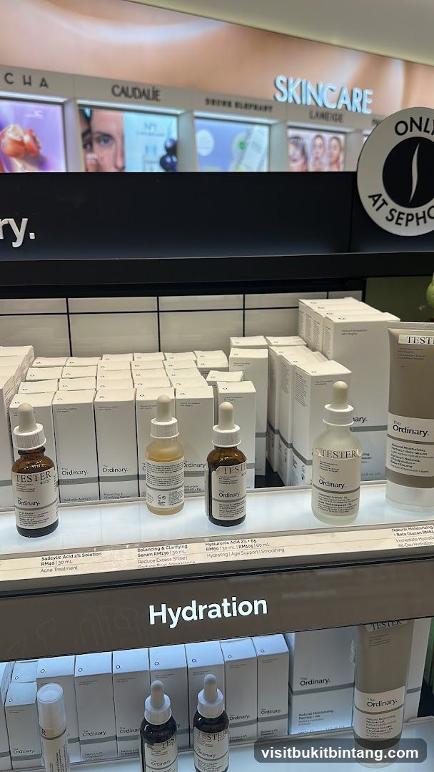 The Ordinary Skincare Display