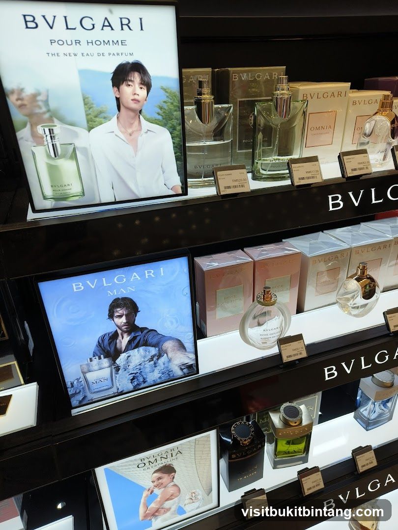 Bvlgari Perfume Display